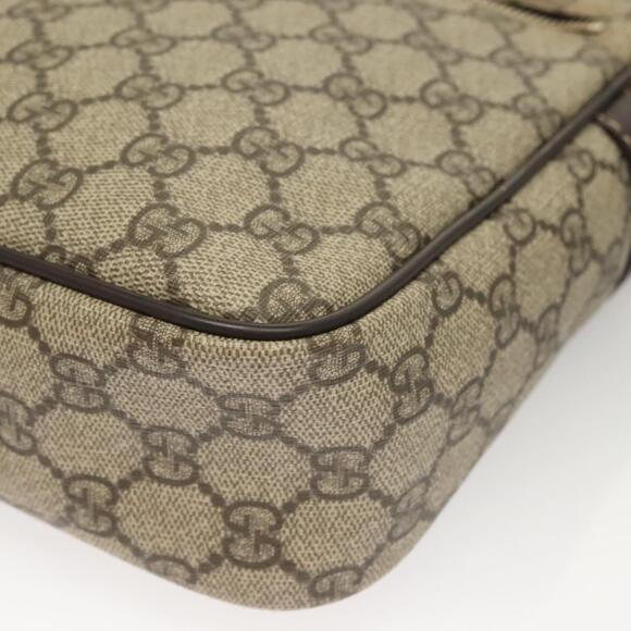 GUCCI GG Supreme Shoulder Bag Pvc Beige Gold - Picture 11 of 16